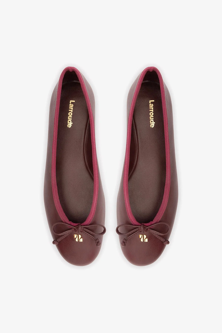 Pavlova Ballet Flat In Burgundy Leather