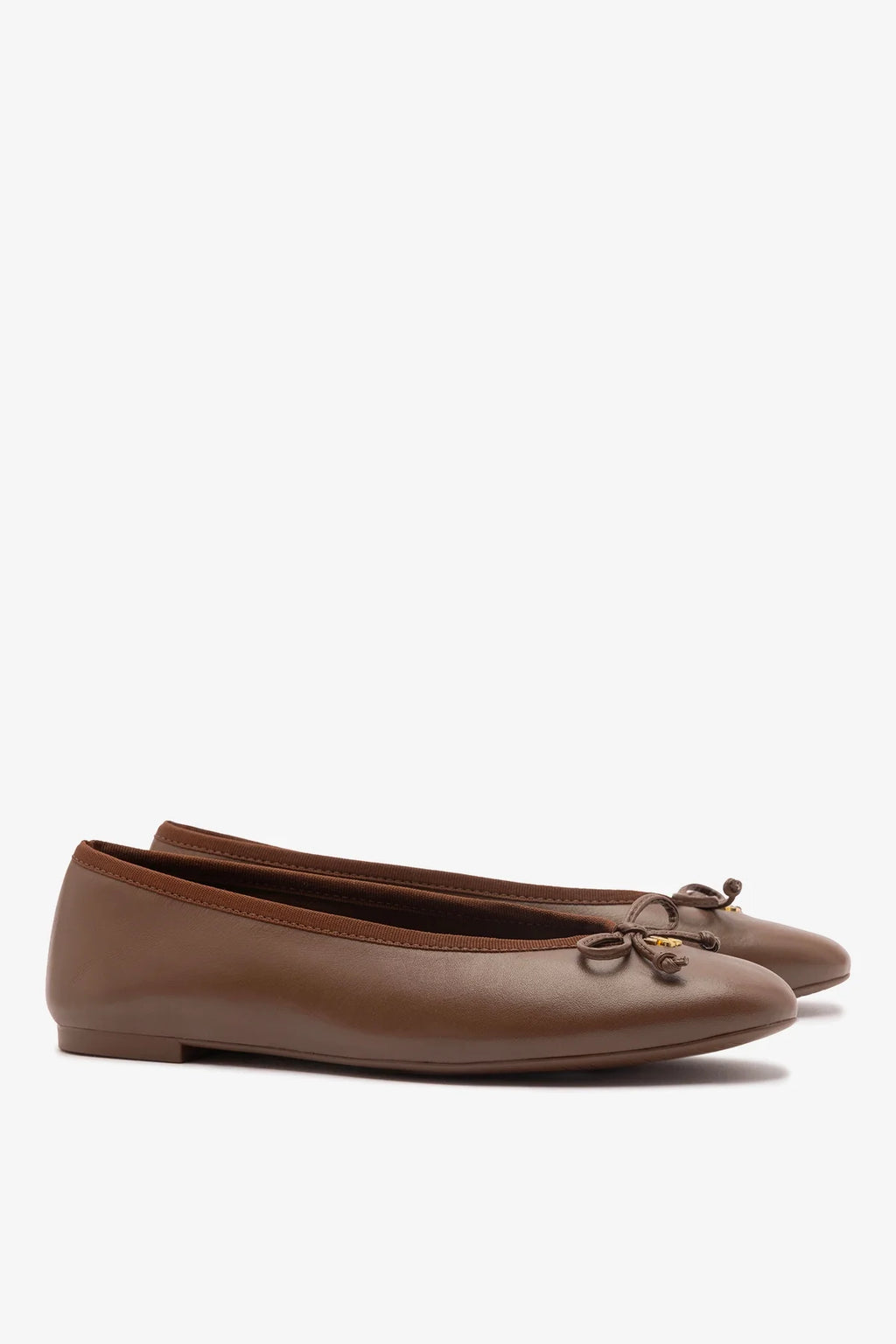 Pavlova Ballet Flat In Burnt Umber Leather