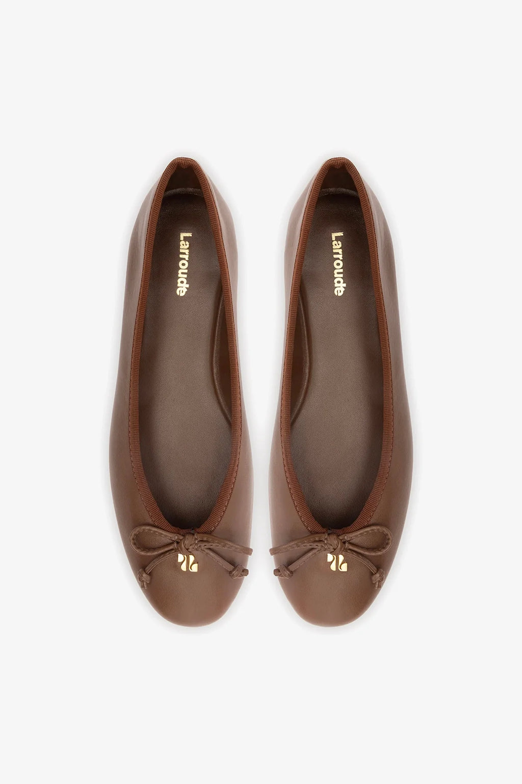 Pavlova Ballet Flat In Burnt Umber Leather