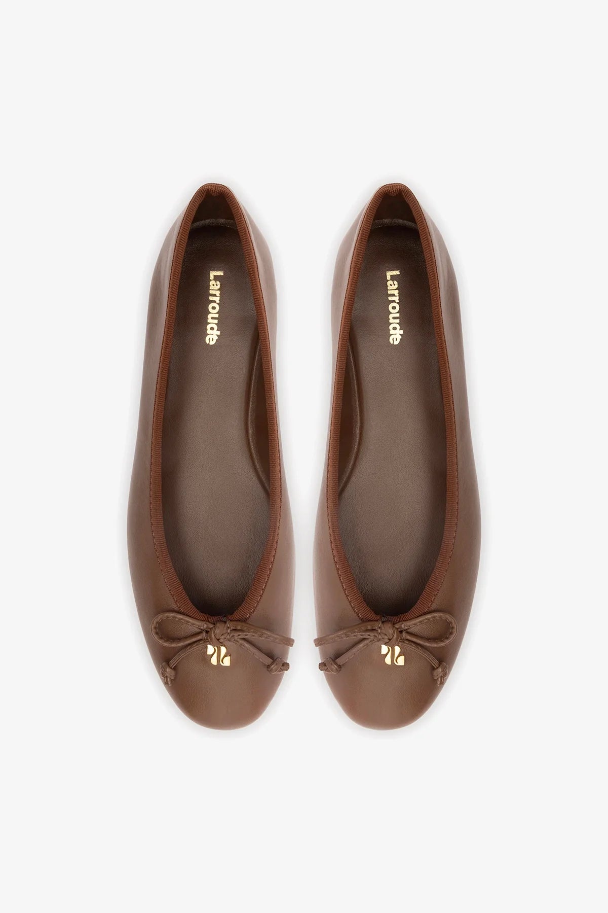 Pavlova Ballet Flat In Burnt Umber Leather