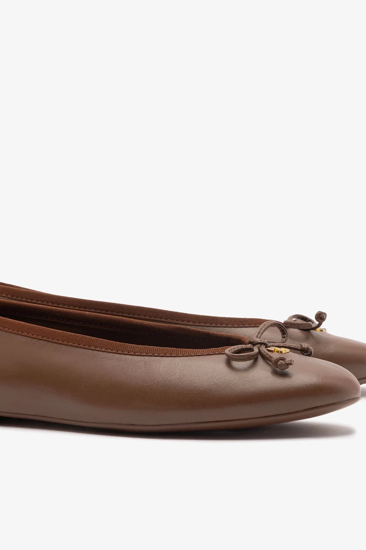 Pavlova Ballet Flat In Burnt Umber Leather