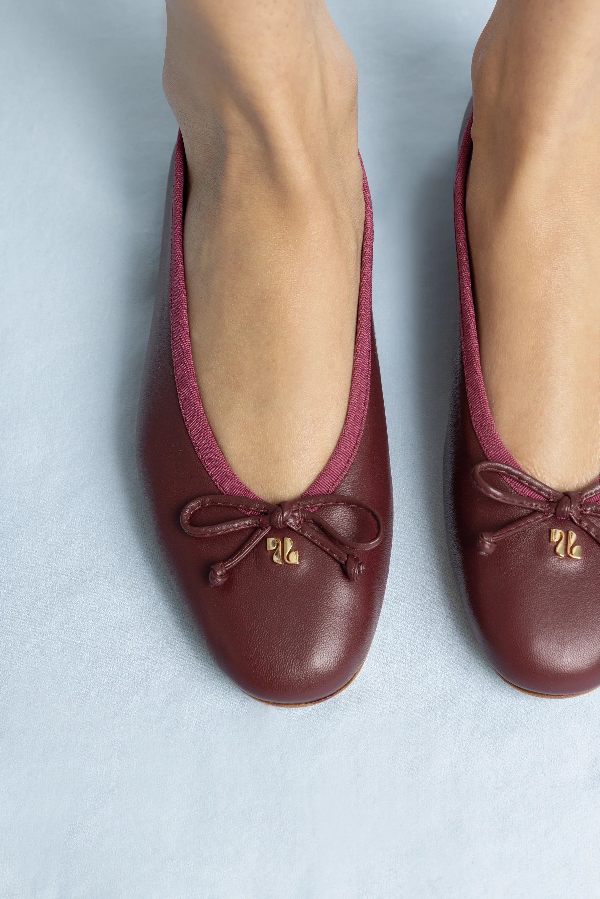 Pavlova Ballet Flat In Burgundy Leather